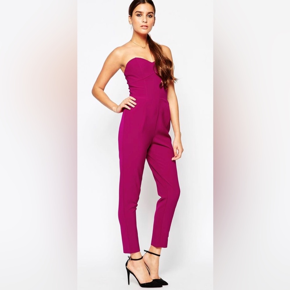 Adelyn Rae fuchsia jumpsuit